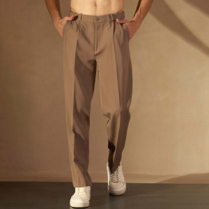 The Lifestyle Co Linen Relaxed-Fit Regular Trousers