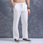 Men Baggy Fit Pleated Trousers
